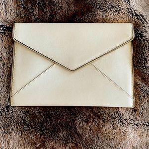 Off white Rebecca Minkoff envelope clutch